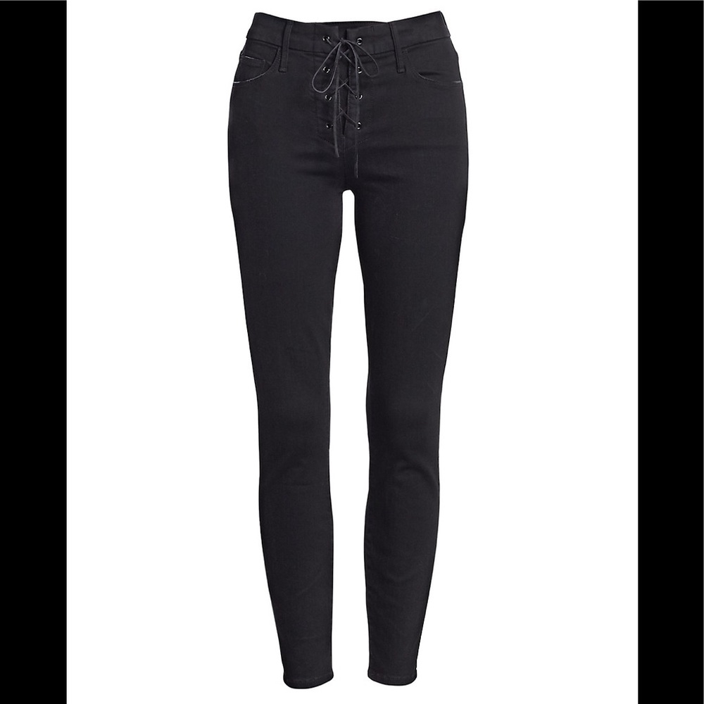 Mother lace up looker pants